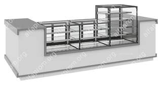Витрина кондитерская Carboma KC71-130 VV 1,2-1 Built-In COSMO закрытая